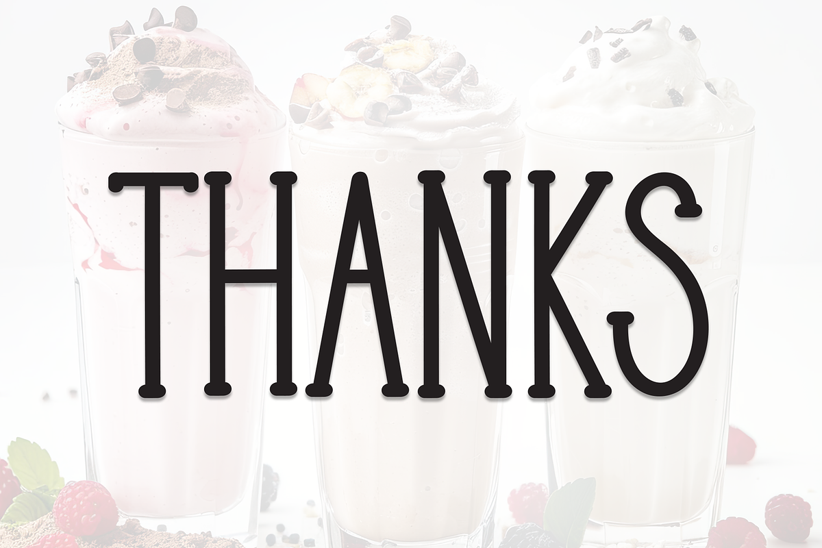 Milk Shake | Script Font, a Script Font by Scratchones (Photo 8 of 8)