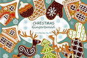 Christmas gingerbread clip-art, an Object Graphic by KupalinaArt (Thumbnail 1 of 8)