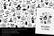 Creepy Cute Halloween: Doodle Set, a Seasonal Illustration by VasilkovS (Thumbnail 1 of 5)