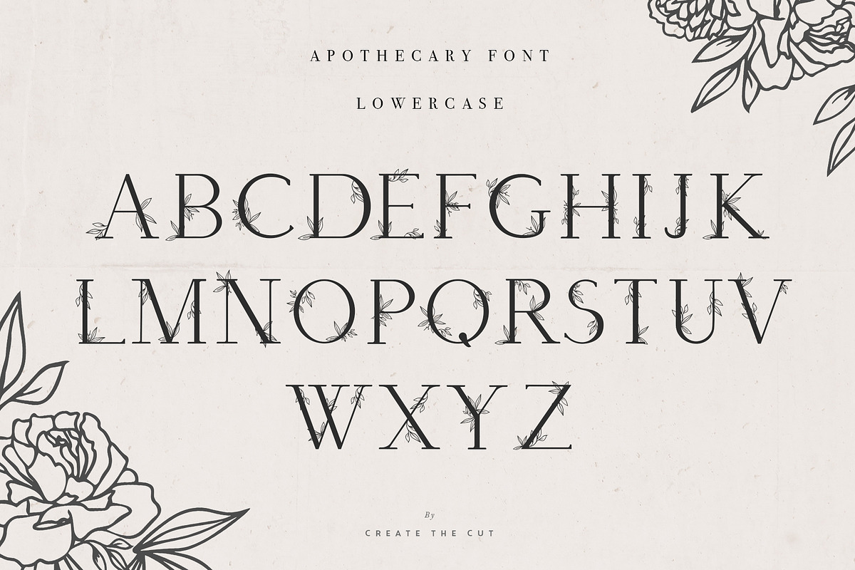Apothecary Display Font preview 5