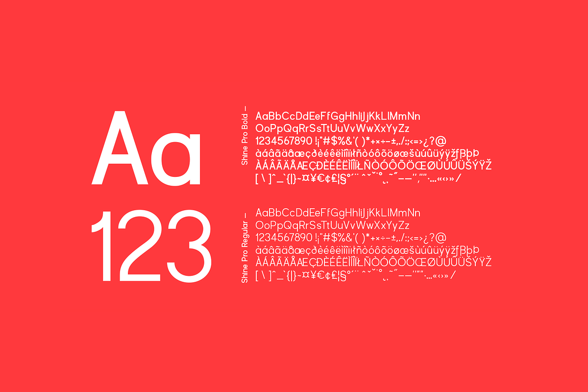 Shine Pro - 4 Text Sans-Serif Fonts, a Sans Serif Font by HyperFluro (Photo 12 of 12)