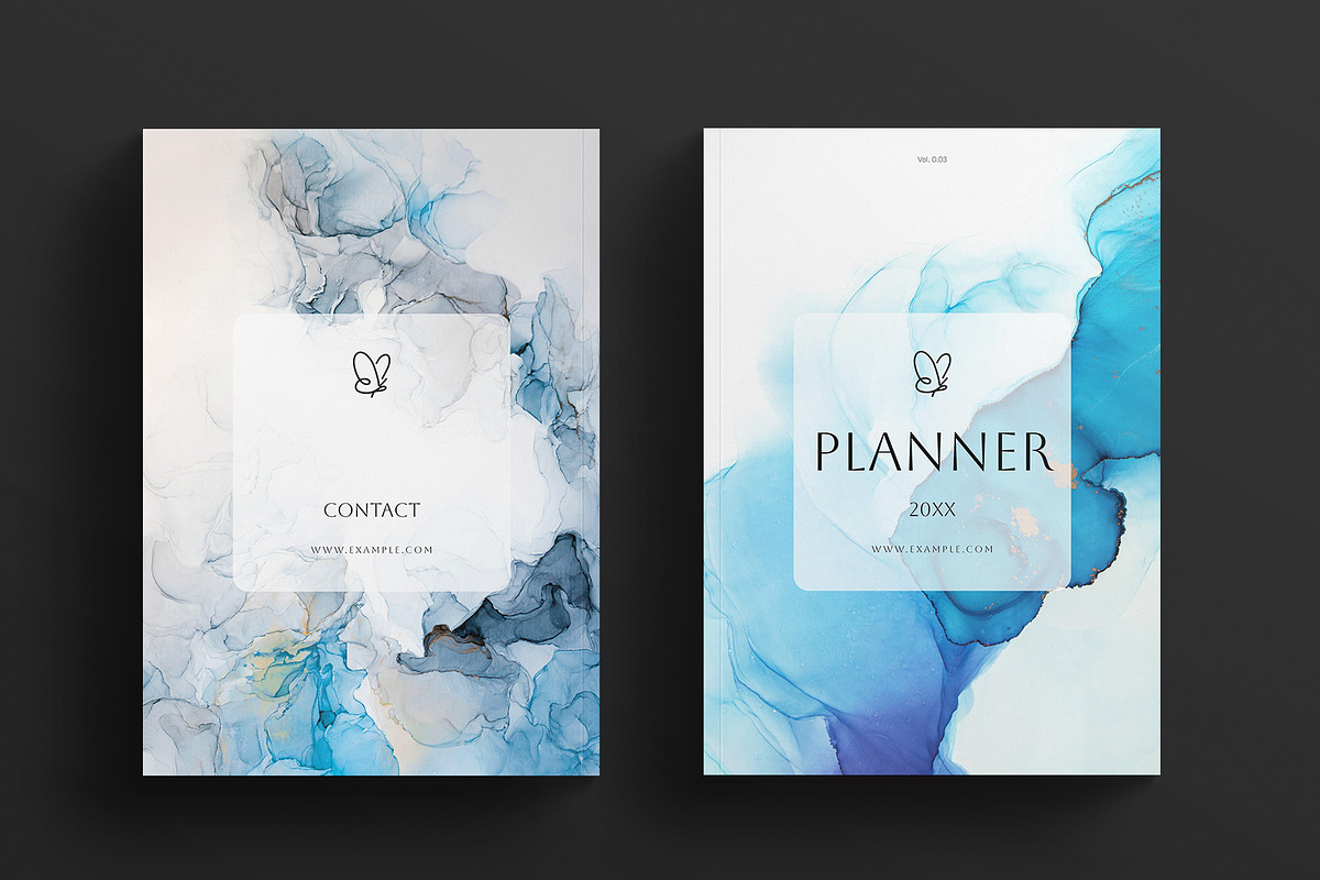 Digital Planner Template, a Brochure Template by E-Type (Photo 7 of 7)
