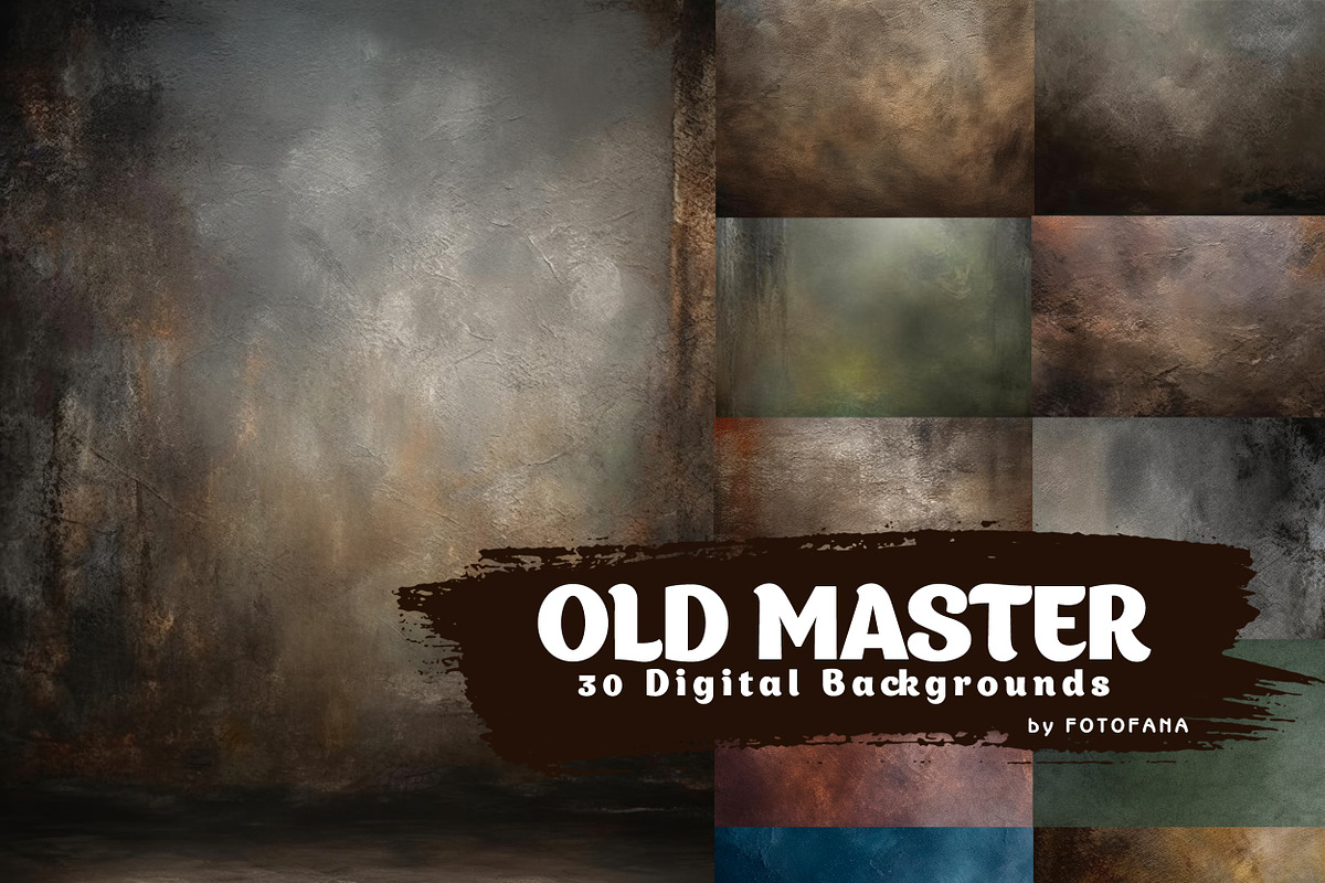 30 Old Master Digital Photo Backdrops