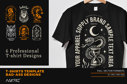 Bad-Ass Tshirt Designs Bundle