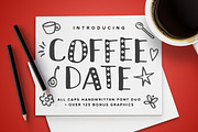 Coffee Date Font Duo + BONUS, a Sans Serif Font by Running With Foxes (Thumbnail 1 of 11)