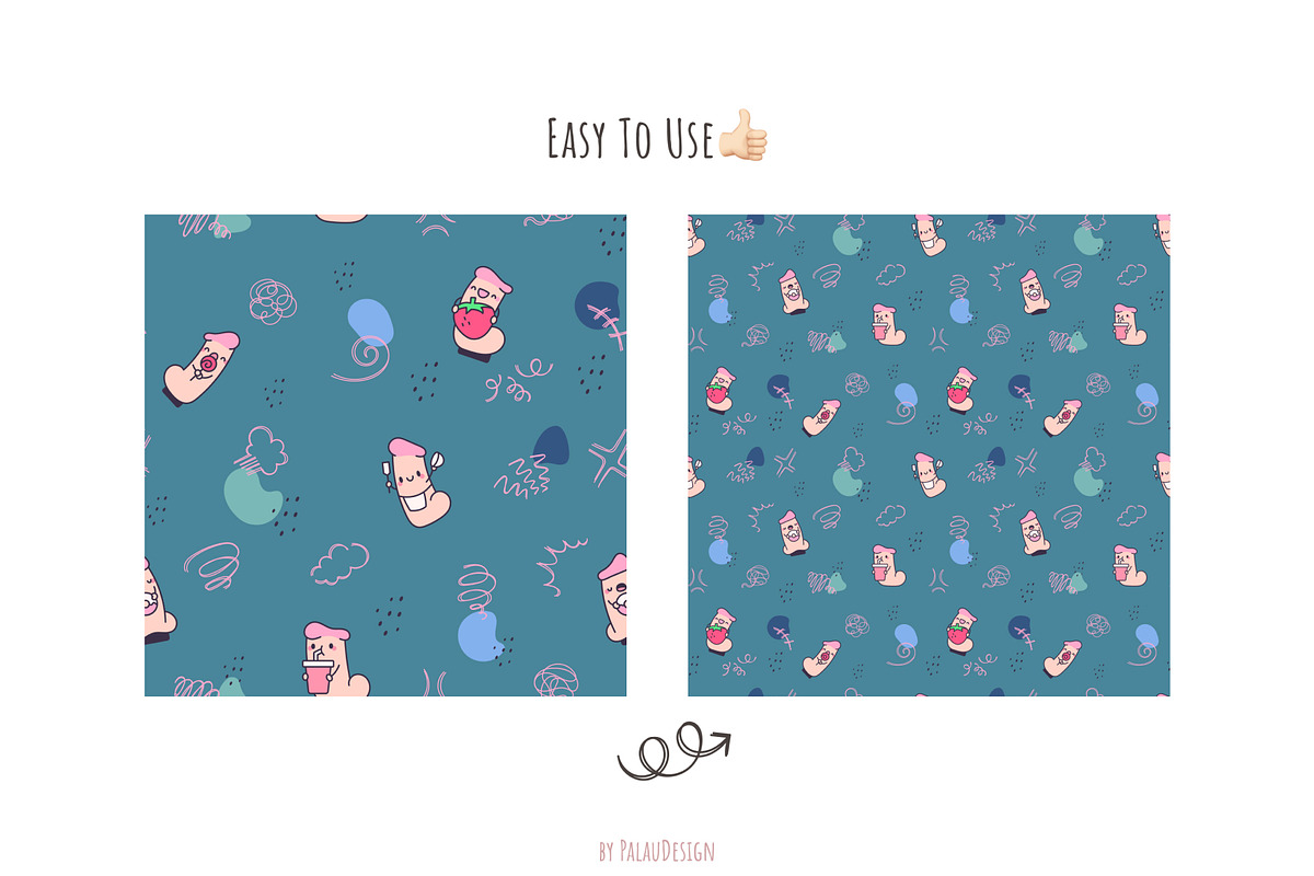 Funny Penis Patterns, a Pattern Graphic by Palau (Photo 9 of 9)