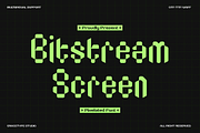 Bitstream Screen | Pixelated Font, a Sans Serif Font by gracetype_studio (Thumbnail 1 of 12)