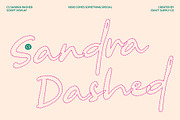 CS Sandra Dashed, a Script Font by Craft Supply Co. (Thumbnail 1 of 8)