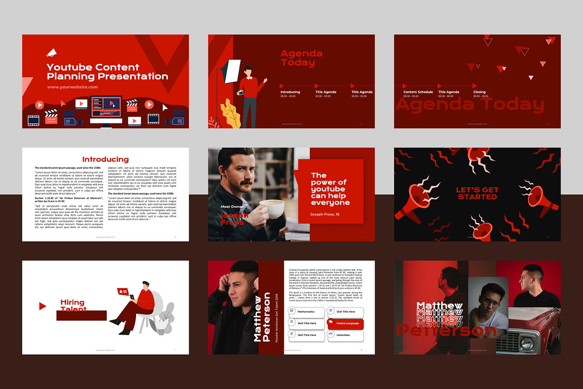 Youtube Content Plan Presentation, a Social Media Template by rivatxfz (Photo 3 of 7)