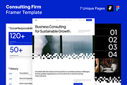 Consulting Firm Framer Template, an UI Kit Template by Rozepaars Design (Thumbnail 1 of 4)
