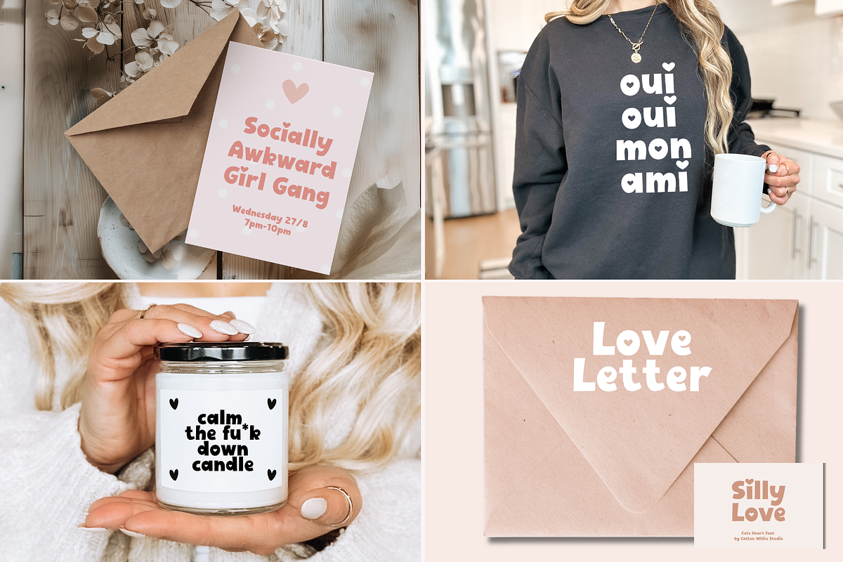 Love Bundle Cute Heart Fonts, a Handwritten Font by Sofia Skoog (Photo 2 of 10)