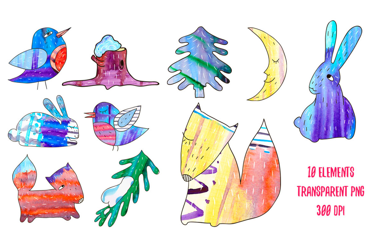 Winter animals set, an Object Graphic by Kotozoid (Photo 2 of 6)