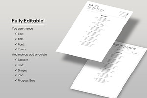 COMBO 2 RESUME CV TEMPLATES 25 & 24