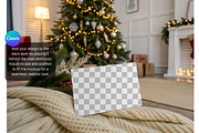 Festive Greeting Card Mockup in Room, a Product Mockup by MockupWizard (Thumbnail 3 of 5)