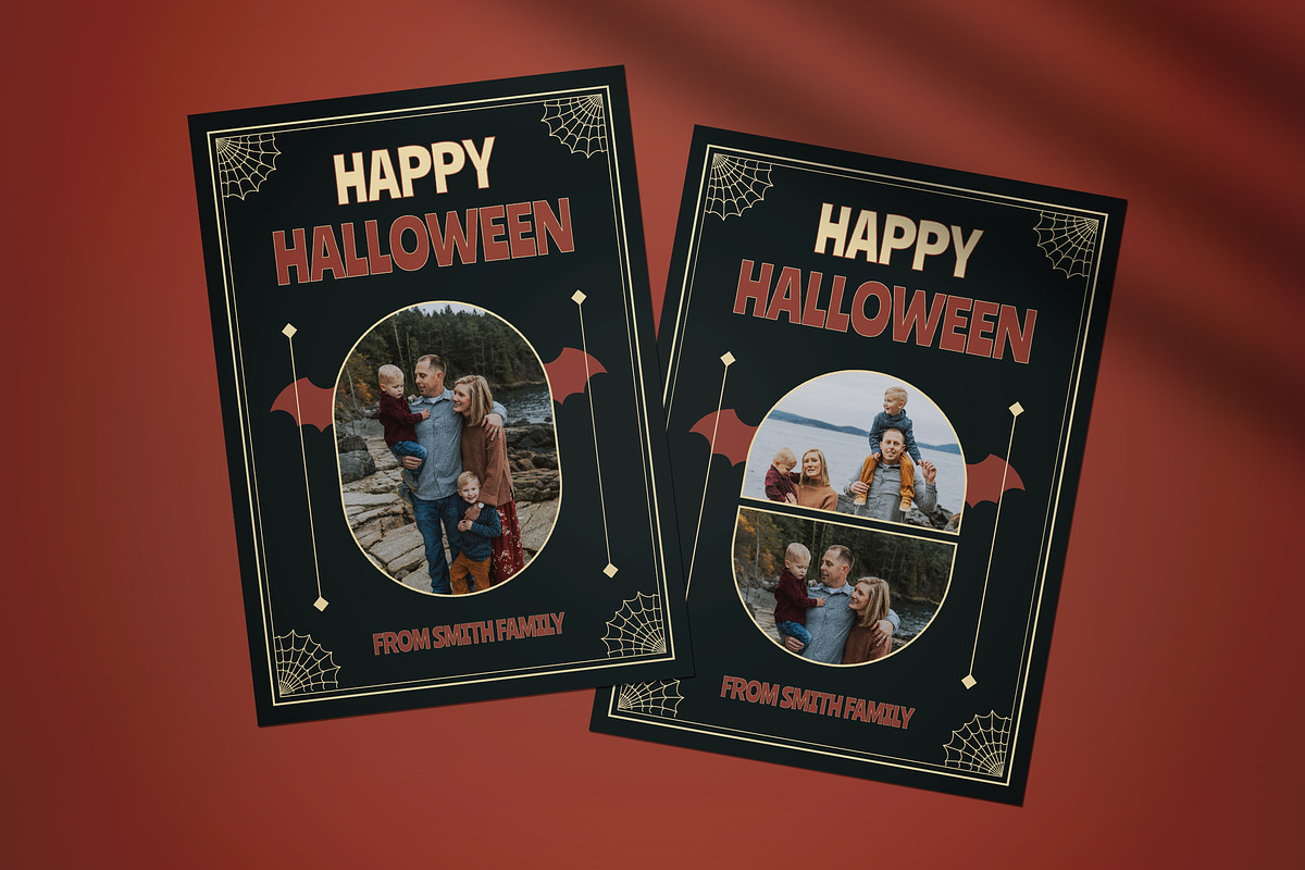 Halloween Greeting Card, a Card Template by graphicook (Photo 4 of 4)
