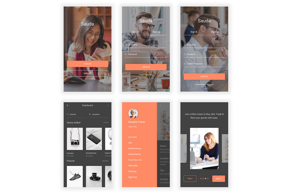 Sauda - Buy, Sell & Trade UI Kit, an UI Kit Template by themelove (Photo 14 of 16)