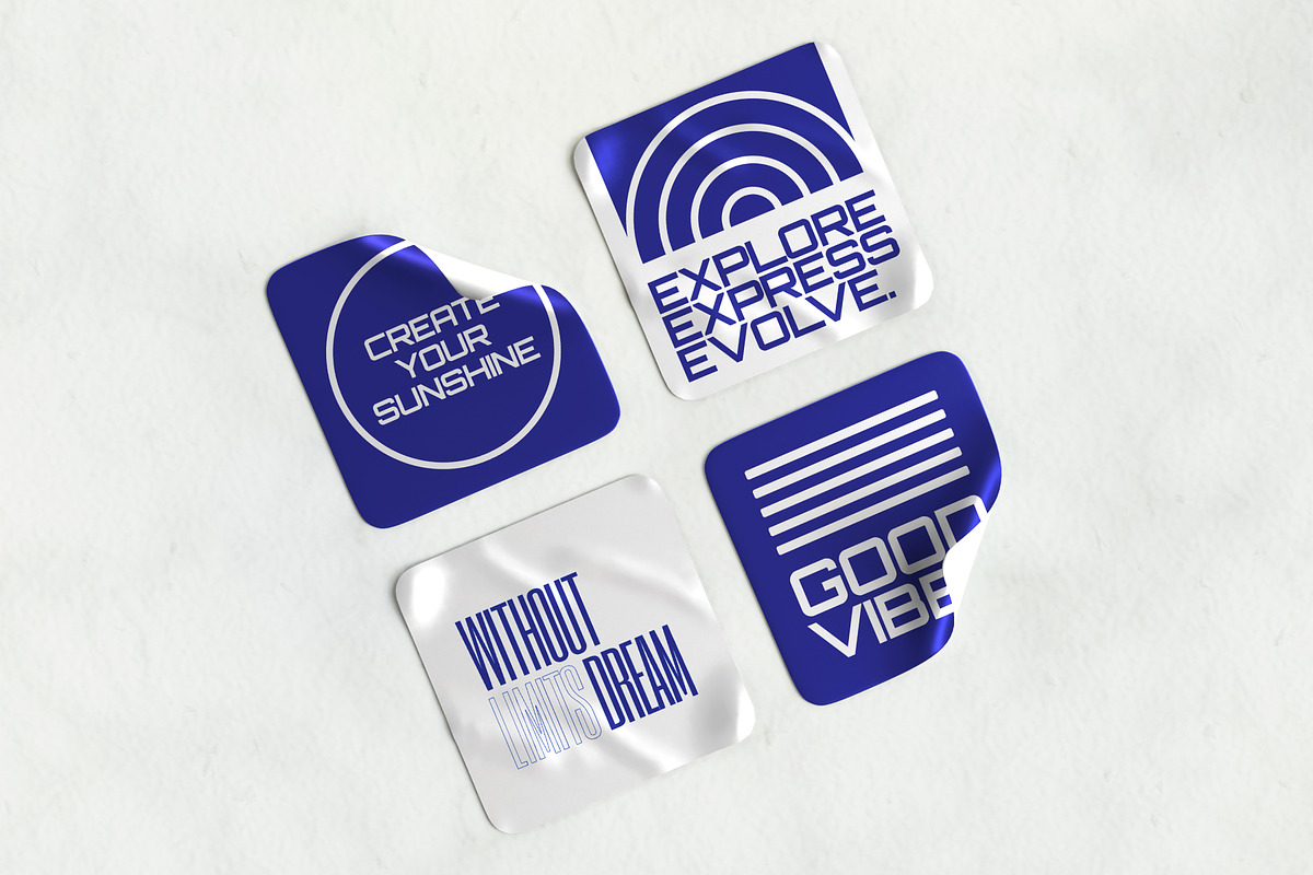 Sticker Mockup, a Merchandise Mockup by SLAB! Design (Photo 6 of 7)