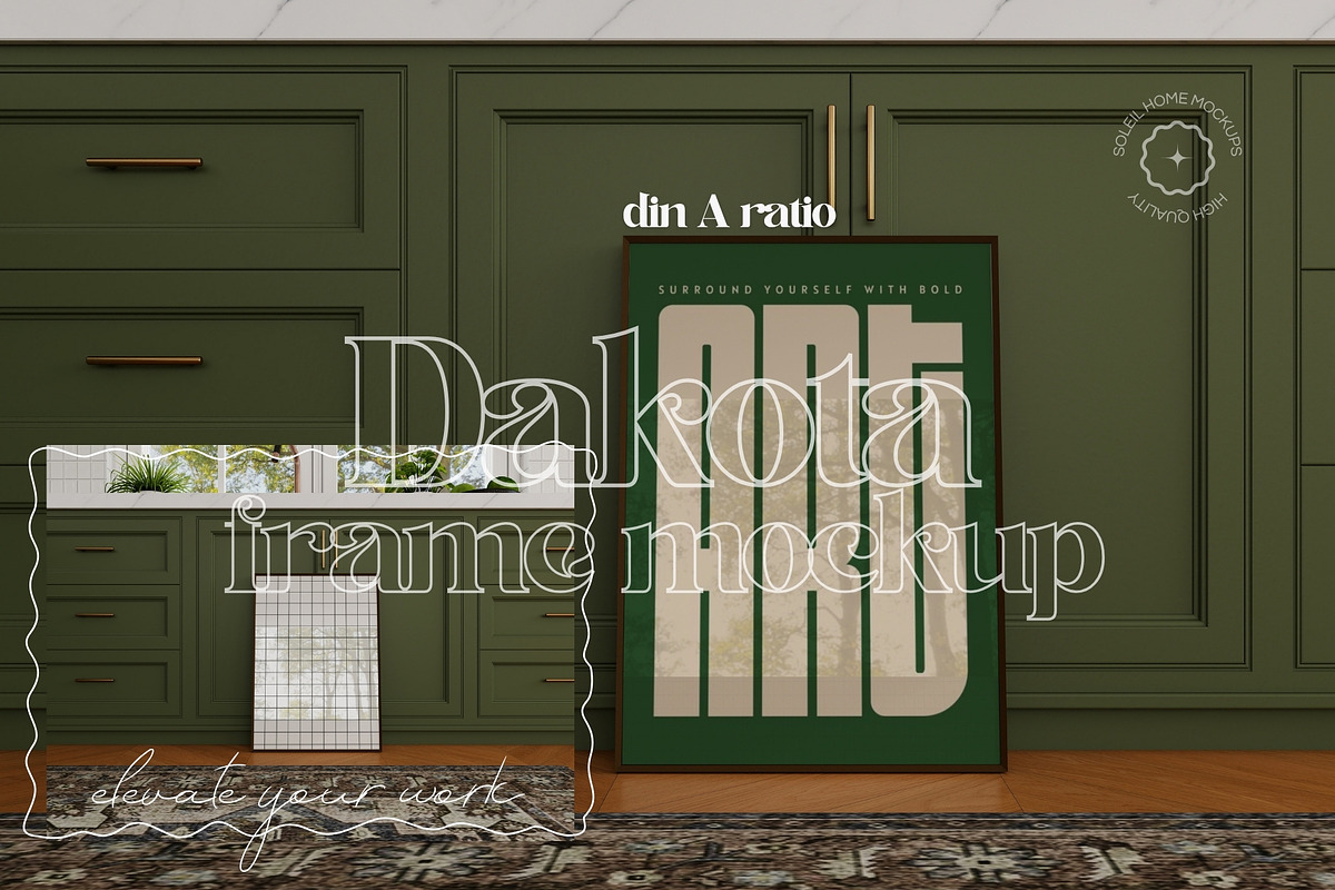 DAKOTA| Cottage Kitchen Mockup Set, a Household Mockup by SoleilHomeMockups (Photo 6 of 12)