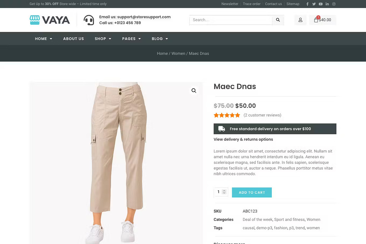 WooCommerce Elementor Template Kit, an UI Kit Template by UInstrument (Photo 8 of 9)