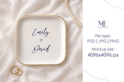 Jewelry Square Ring Dish Mockup, a Merchandise Mockup by Mie Mockup Studio (Thumbnail 6 of 7)