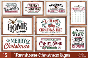 Christmas Farmhouse Making Signs