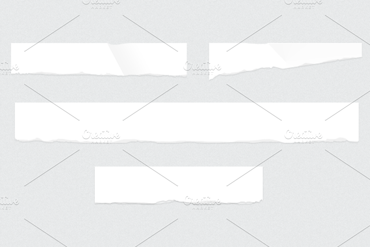 Torn Paper Edges, a Templates & Theme by DesignLots