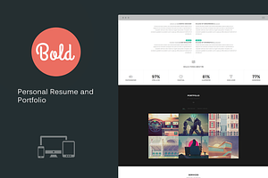 Bold - Personal Resume and Portfolio
