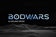 Bodwars - Hi-tech Logo Typeface, a Font by Sarid Ezra (Thumbnail 1 of 7)