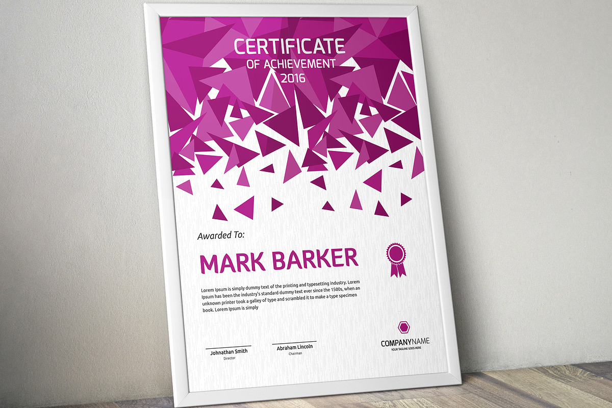 Certificate Word | PSD | AI, a Stationery Template by Curve Design (Photo 3 of 3)