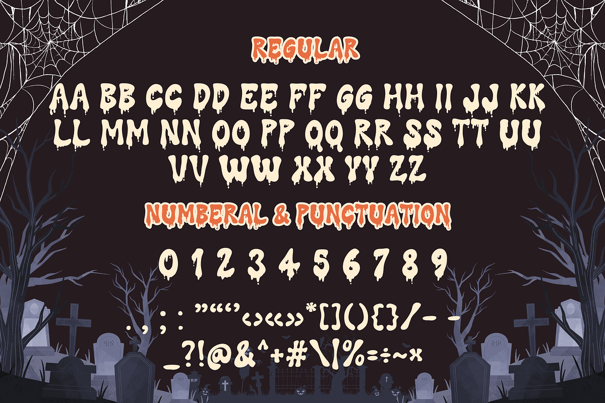 Retro Bloodline is a Halloween font, a Handwritten Font by Brown Cupple (Photo 10 of 11)