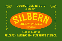 Silbern | Handdrawn Typeface