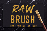 Raw Brush Font Duo, a Handwritten Font by Tanondesign (Thumbnail 1 of 10)