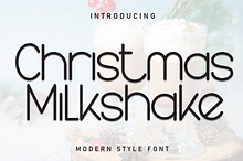 Christmas Milkshake | Script Font