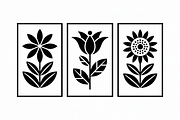 Minimal Flower Laser Cut Silhouette, an Icon by Amazin_art (Thumbnail 2 of 11)