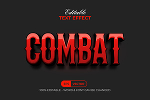 Combat Text Effect Red Shiny Style, a Layer Style Add-On by Mockmenot