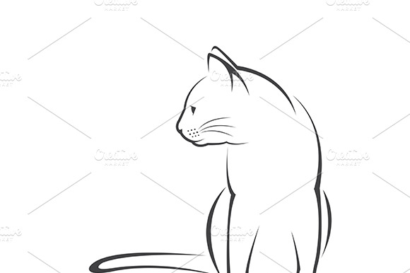 Vector Of A Cat Design. Animal.