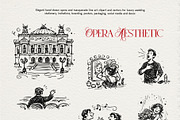 Opera Aesthetic: Vector Line Art, a Decorative Illustration by divanovskaya_nv (Thumbnail 11 of 19)