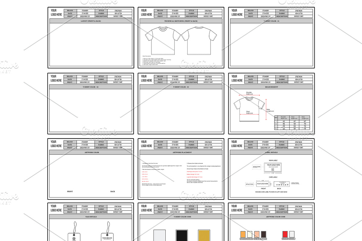 Tech Pack Tshirt Template, a Presentation Template by std.badboy (Photo 3 of 3)