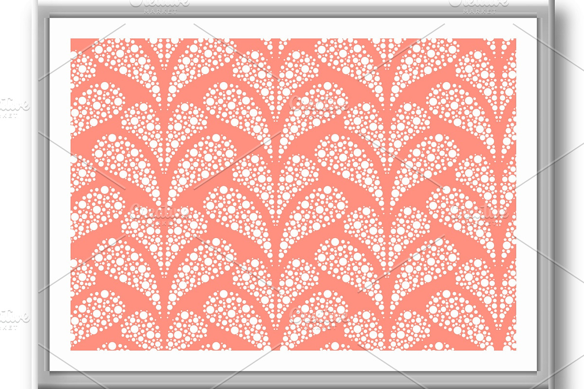 Flower geometric pattern with points, a Pattern Graphic by RODINA (Photo 3 of 3)