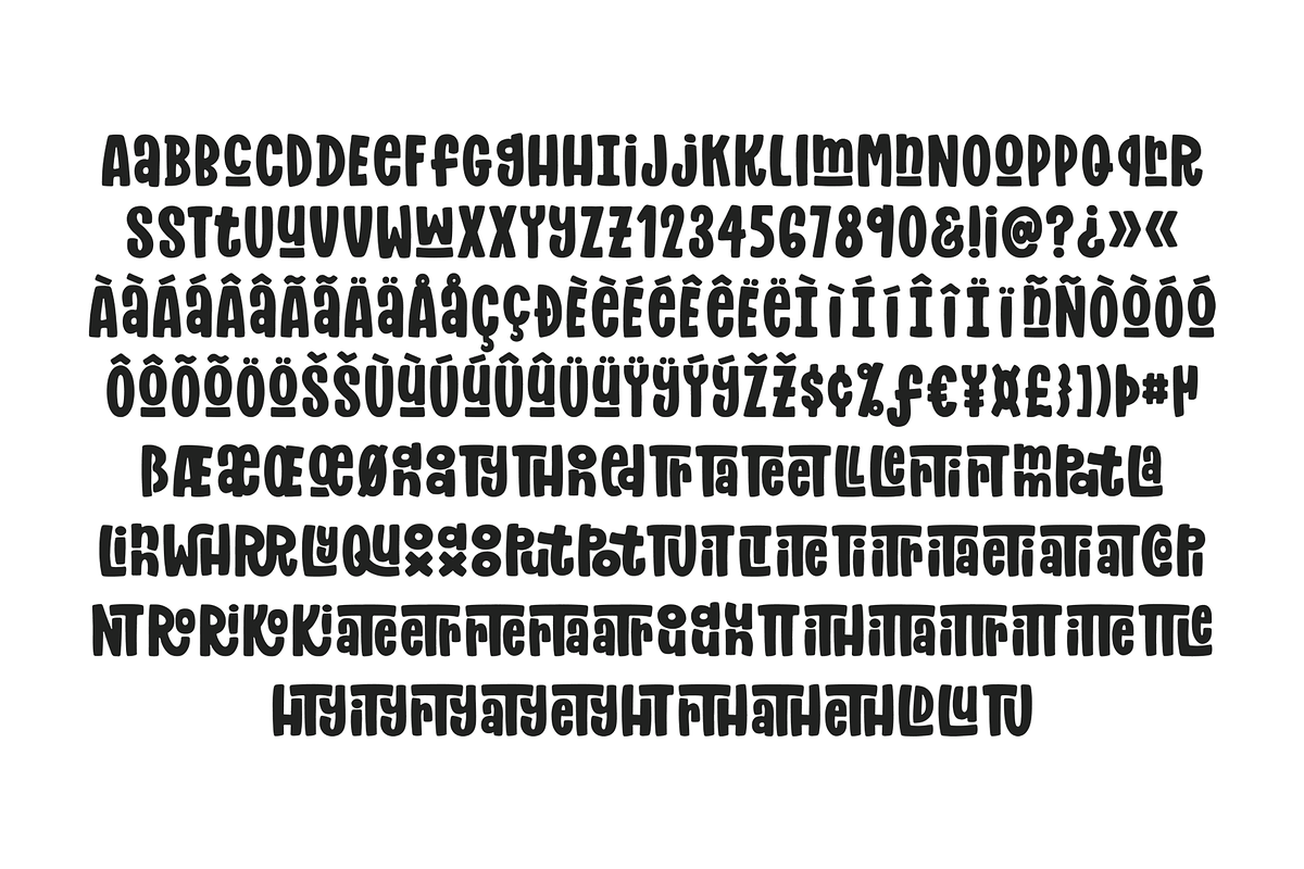 Mighty Mountain Font preview 8