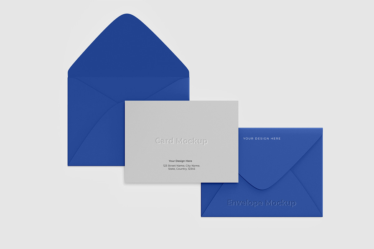 Cards and Envelope Mockup, an Advertising Mockup by graphypix (Photo 1 of 4)