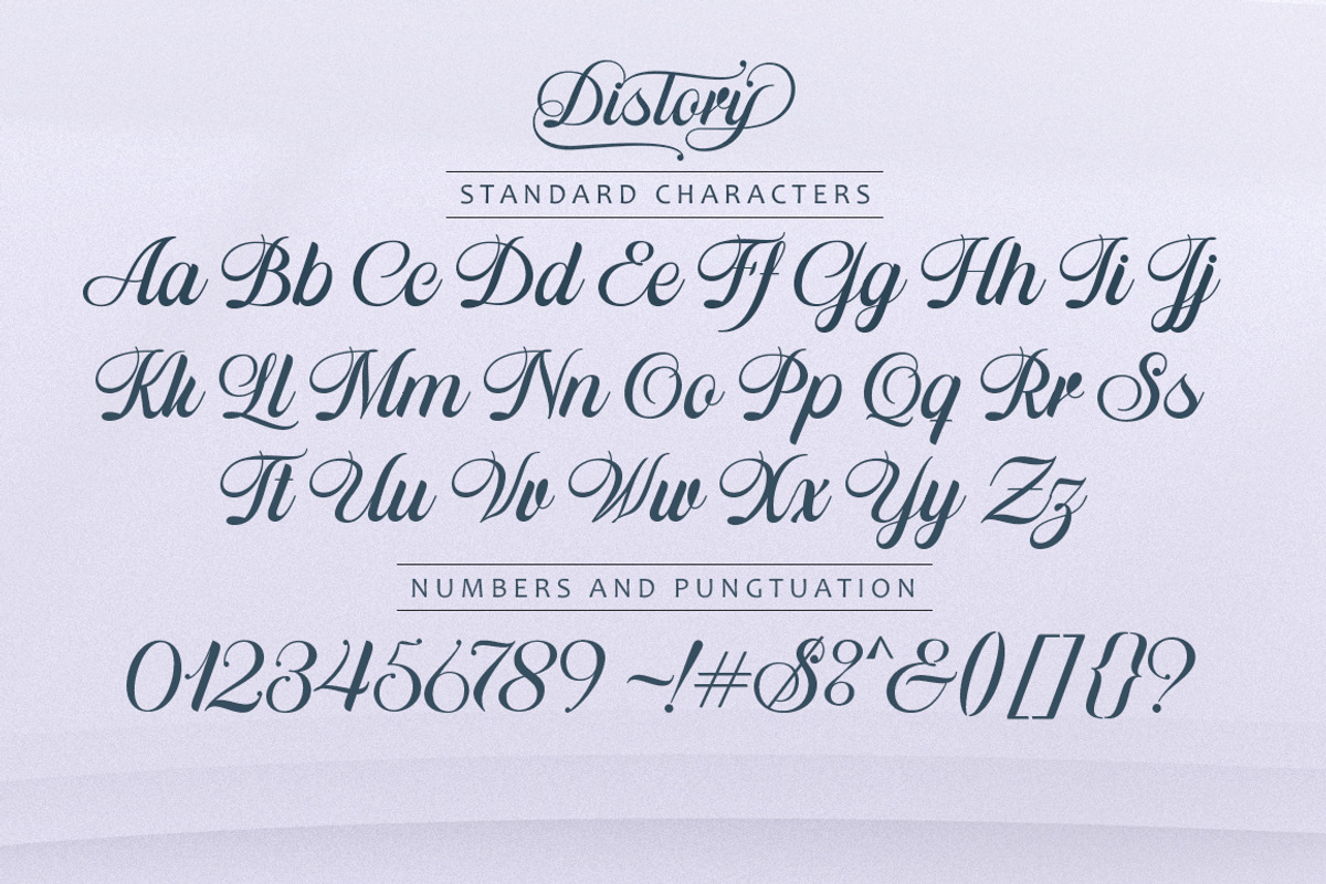 Distory Script, a Script Font by Letter Fresh (Photo 8 of 10)