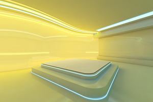 Abstract modern architecture backgro featuring white, blue, and background