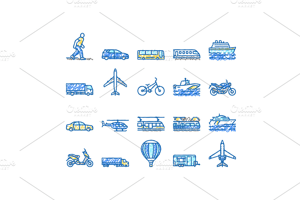 Transport For Riding And Flying, an Object Illustration by pikepicture