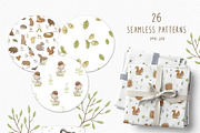 Woodland animals. Alphabet & Pattern, an Animal Illustration by polikarpovaart (Thumbnail 5 of 12)