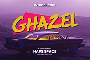 Ghazel Urban Brush Font, a Script Font by Haps Space (Thumbnail 1 of 12)