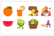 Healthy Foods, a Food Illustration by monkik (Thumbnail 7 of 14)