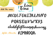 Lime Time Handwritten Font, a Script Font by Maria Zebroff (Thumbnail 6 of 6)