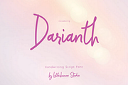 Darianth Handwriting Font, a Handwritten Font by Letterhanna Studio (Thumbnail 2 of 13)