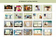Coastal Etsy Shop Kit Template, a Branding & Logo Template by Anna Design Studio (Thumbnail 4 of 8)